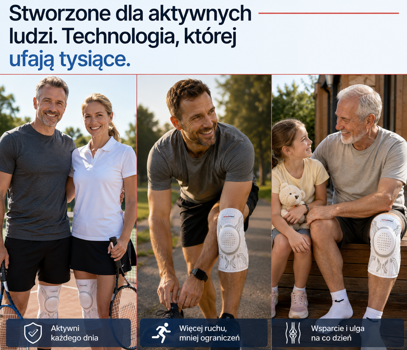 Stabilizująca Orteza na kolano Witalmed